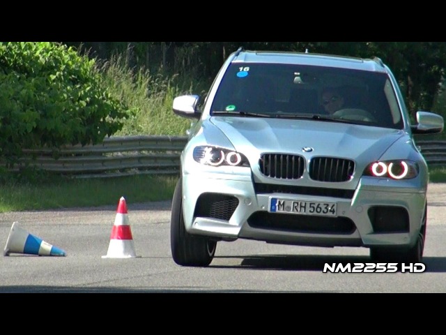 BMW X5M/X6M slalom test