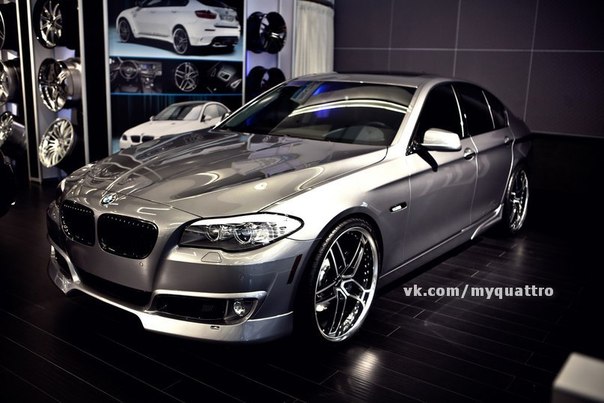 BMW 5 Silver.