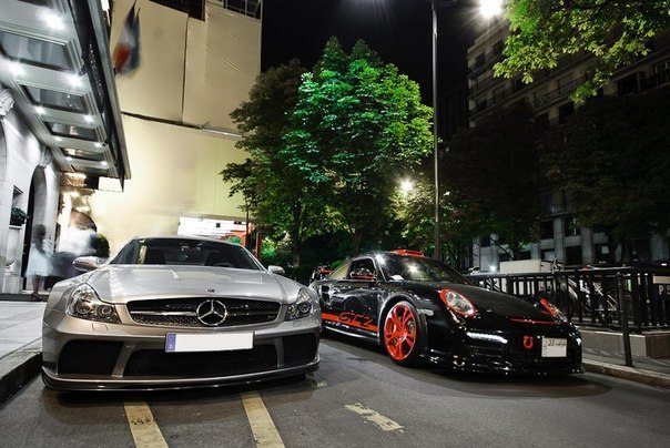 Mercedes and Porsche GT2