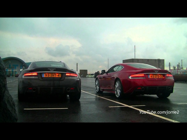 Два Aston Martin газуют по полной. Чей звук сильнее? (vk.com/myquattro)