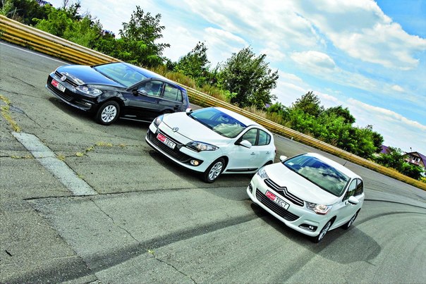 Сравнительный тест Citroen C4, Renault Megane, Volkswagen Golf: Ход на крепость