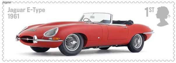 Королевская почта Великобритании выпустила марку в честь одного из самых красивых автомобилей всех времен и народов – Jaguar E-type 1961 года.