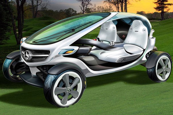 Калифорнийские дизайнеры Mercedes оторвались от создания автомобилей и попробовали себя на поприще гольф-каров.