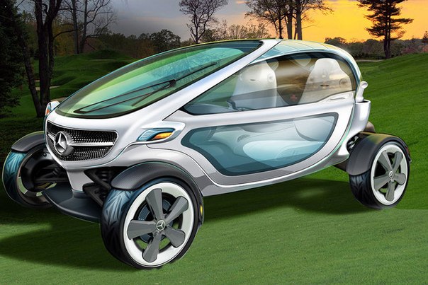 Калифорнийские дизайнеры Mercedes оторвались от создания автомобилей и попробовали себя на поприще гольф-каров.