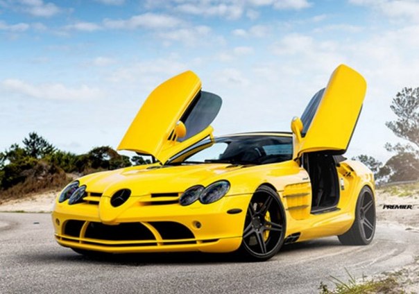 Американское тюнинг-ателье RENNtech превратило Mercedes-Benz SLR в настоящий желток.