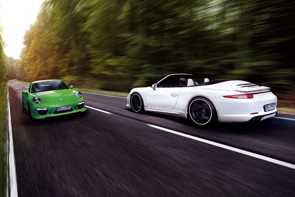 Немецкое тюнинг-ателье TechArt показало полноприводную версию Porsche 911 Carrera в собственном исполнении. В частности, клиренс новинки можно будет увеличить или уменьшить одним нажатием кнопки.