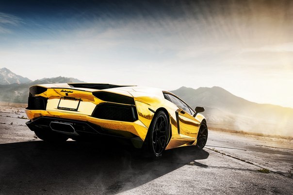 Lamborghini Aventador GOLD!
