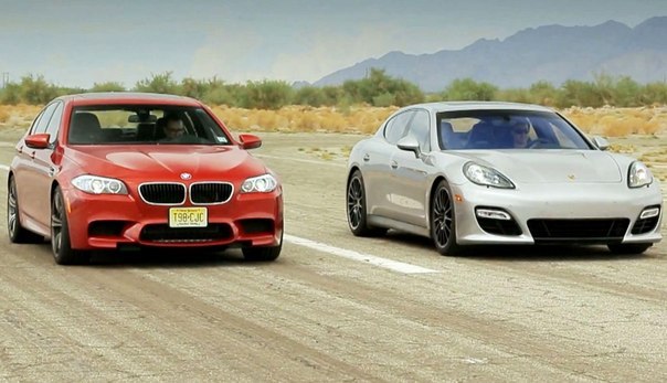 F10 BMW M5 vs Porsche Panamera GTS