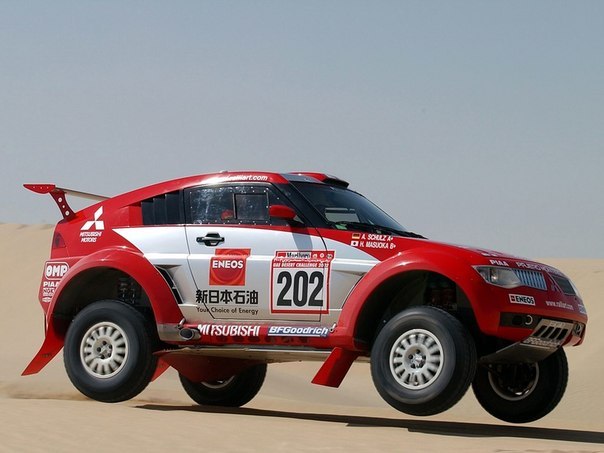 Mitsubishi Pajero Rally Raid Car.