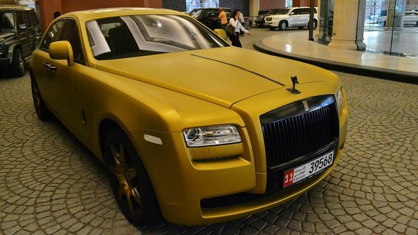 Matte Gold Rolls-Royce Ghost