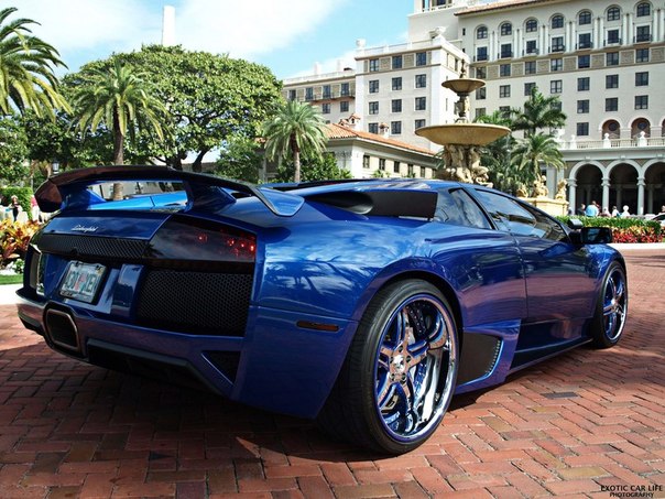 Blue monster Lamborghini Murcielago